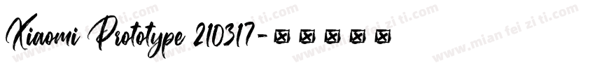 Xiaomi Prototype 210317字体转换